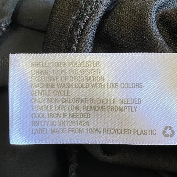 Xhilaration Black Swiss Dot Embroidered Babydoll Mini Dress M - Picture 11 of 14